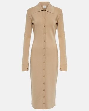 Tod's Hemdblusenkleid Aus Strick - Natur