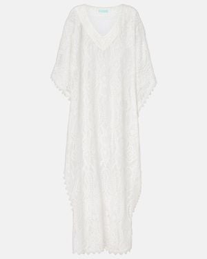 Melissa Odabash Yasin Cotton-Blend Lace Beach Dress - White