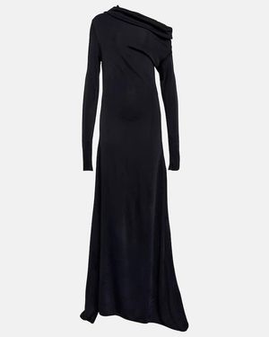 Ferragamo Robe Aus Jersey - Blau