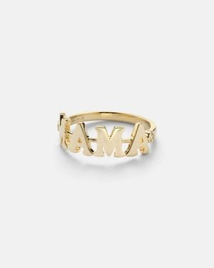 Yvonne Léon Mama 9Kt Ring With Diamonds - White