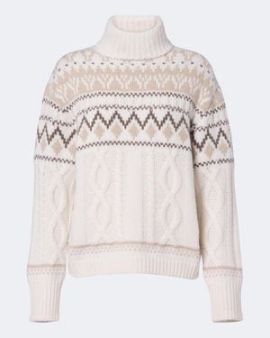 Bogner Jersey Lorely De Jacquard De Cachemir - Blanco