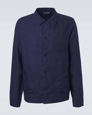 Vilebrequin Linen Overshirt - Blue