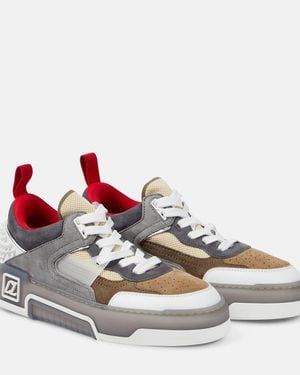 Christian Louboutin Astroloubi Grey Suede Trainers