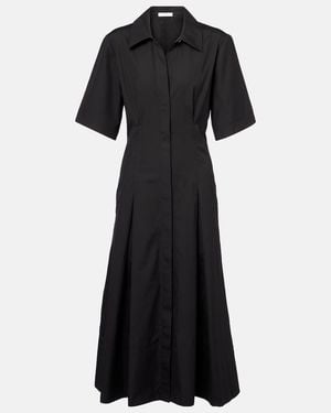 Vince Cotton Midi Dress - Black