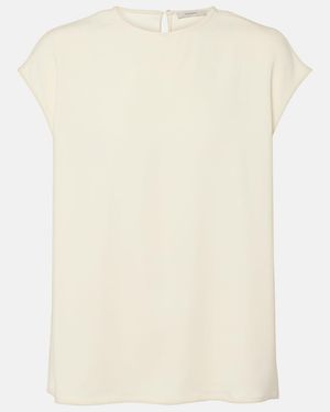 Asceno Dasha Crepe Top - Natural