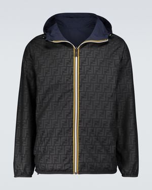 Fendi X K-way Windbreaker Jacket - Black