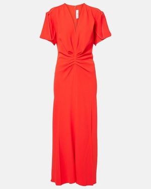 Victoria Beckham Cady Maxi Dress - Red