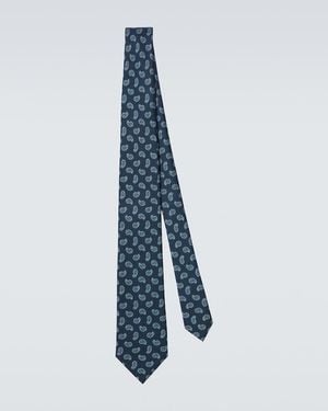 Brioni Krawatte Aus Seiden-Jacquard - Blau