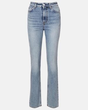 TOTEME High-Rise Slim Jeans - Blue