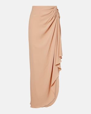Mugler Re/Edit Maxirock Aus Georgette - Natur