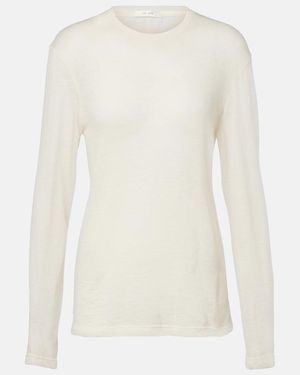 The Row Pullover Amia Aus Kaschmir - Weiß