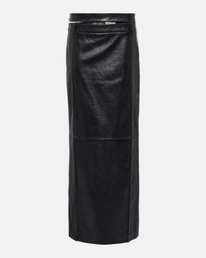 The Mannei Low-Rise-Maxirock Ararat Aus Leder - Schwarz