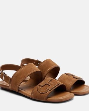 Hogan Sandalen H685 Aus Veloursleder - Braun