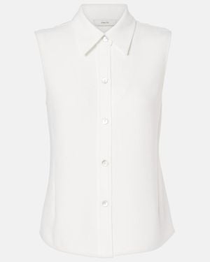 Vince Crepe Vest - White
