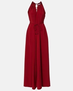 Max Mara Alamaro Halterneck Jumpsuit - Red