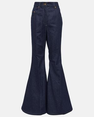 Nina Ricci High-Rise Flared Jeans - Blue