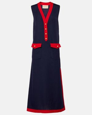 Valentino Vlogo Midi Dress - Blue