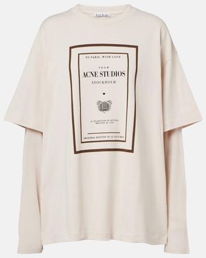 Acne Studios T-Shirt En Coton A Imprime - Neutre