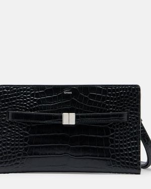 TOTEME Small Leather Crossbody Bag - Black