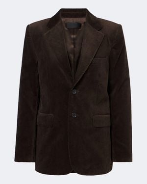 Nili Lotan Veste Romain En Velours Cotele De Coton - Noir