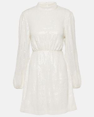 RIXO London Lara Bridal Sequined Minidress - White