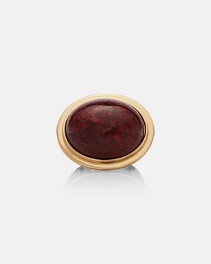 Chloé Embellished Ring - Brown
