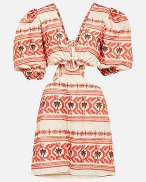 Johanna Ortiz Valle Sagrado Embroidered Minidress - Multicolour
