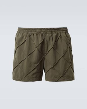 Bottega Veneta Intrecciato Swim Trunks - Green