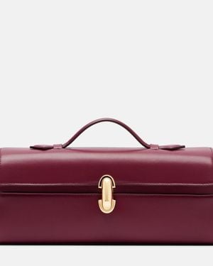 SAVETTE Bolso Symmetry Slim De Piel - Rojo
