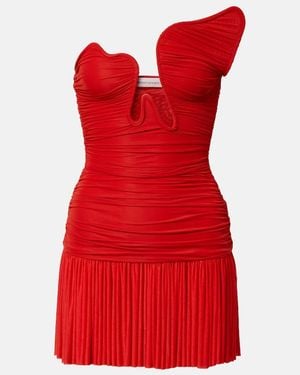 Christopher Esber Salacia Ruched Minidress - Red