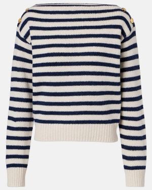 Nili Lotan Tandy Striped Cashmere Jumper - Blue