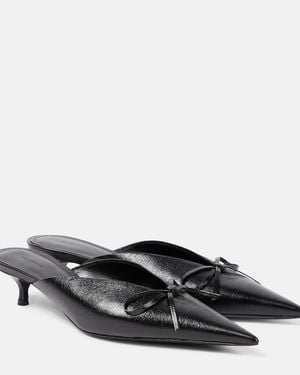Balenciaga Knife Bow 40Mm Mules - Black