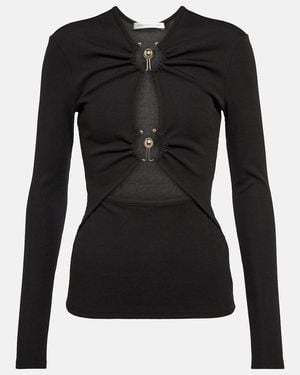 Christopher Esber Orbit Jersey Top - Black