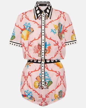 Dolce & Gabbana Playsuit Capri Aus Baumwolle - Pink