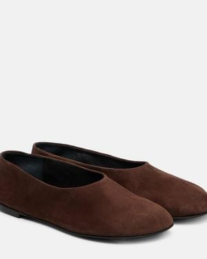 Proenza Schouler Glove Suede Ballet Flats - Brown