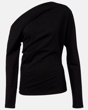 Rohe Draped One-Shoulder Top - Black
