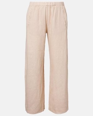 Velvet Lola Linen Wide-Leg Pants - Natural