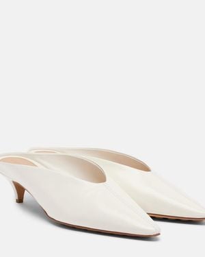 Bottega Veneta Mules Vesta Aus Leder - Weiß