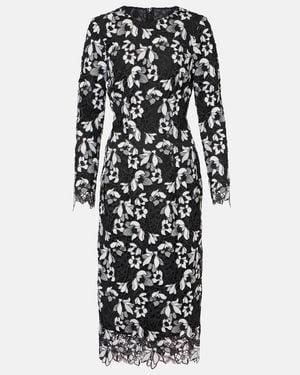 Monique Lhuillier Satin Gown - Black