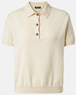 Loro Piana Cashmere Polo Shirt - Natural