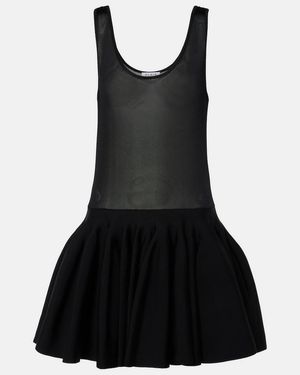Alaïa Knitted Minidress - Black