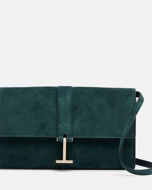 Tom Ford Kara Mini Suede Crossbody Bag - Green