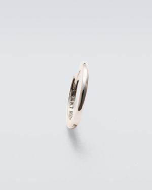 Mateo 14Kt Single Hoop Earring - White