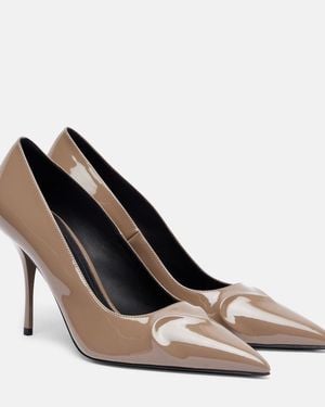 Alaïa Le Cour 3D 90 Patent Leather Pumps - Natural