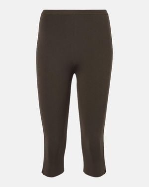 TOTEME Jersey Capri Pants - Gray