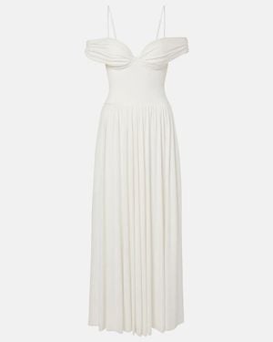 Jonathan Simkhai Amarantha Draped Jersey Maxi Dress - White