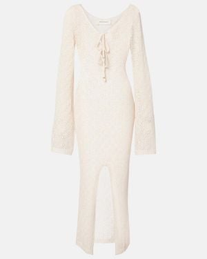 Bananhot Joan Open-Knit Beach Cover-Up - White