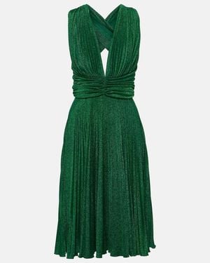 Dolce & Gabbana Pleated Minidress - Green