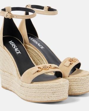 Versace Wedge Sandals - Natural