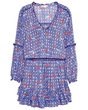 Poupette Ilona Printed Minidress - Blue
